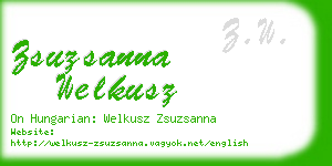 zsuzsanna welkusz business card